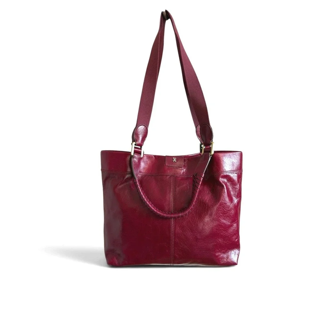 HOBO Romy Medium Tote Saddleberry Burgundy Leather Handbag VI-36001SBRY NEW